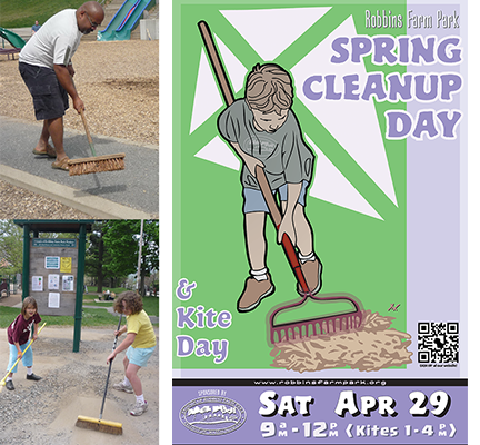 SPRING CLEANUP & KITE DAY — SATURDAY, APRIL 23RD, 9 AM – SIGN UP BELOW