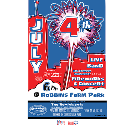 INDEPENDENCE DAY CONCERT AND PICNIC —  WITH THE BIG SCREEN! —THURSDAY, JULY 4TH, 6 PM