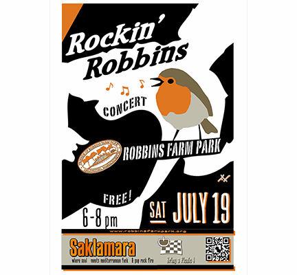 ROCKIN’ ROBBINS CONCERT FEATURING SAKLAMARA— SATURDAY, JULY 19TH, 6:00 PM