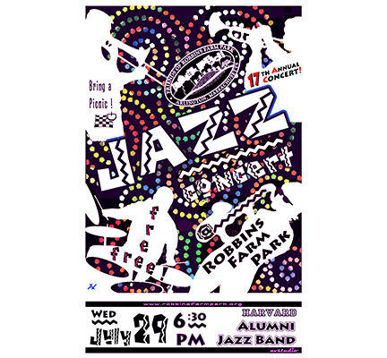 JAZZ CONCERT WEDNESDAY JULY 29, 6:30 PM – HARVARD ALUMNI JAZZ BAND